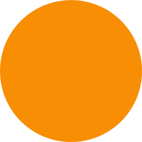 Orange Flat Circle